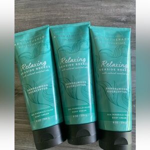 3-Bath and Body Works Relaxing Seaside Breeze Sandalwood/Eucalyptus Cream